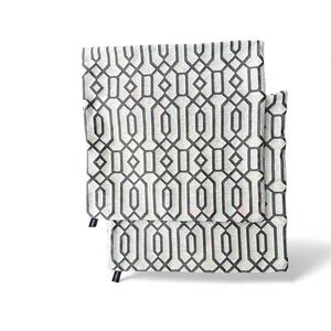Rodeo Home Pillow Covers Lattice, Pair of 2 in Gray 19”x19”
